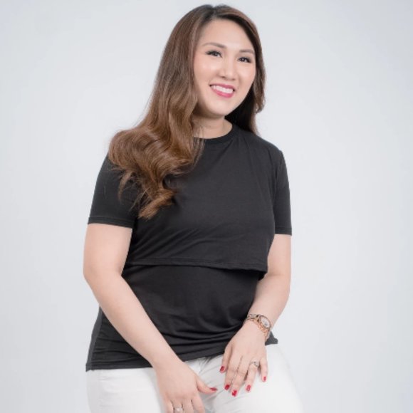 Basic Breastfeeding Shirt - ARMY GREEN - Picture 3 of 5